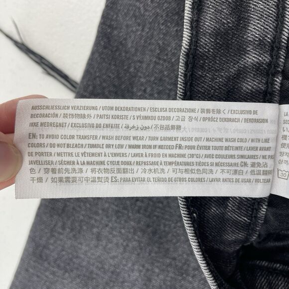 Abercrombie Fitch 26 2R The Ankle Straight Ultra High Rise Jeans Distressed - Picture 12 of 16